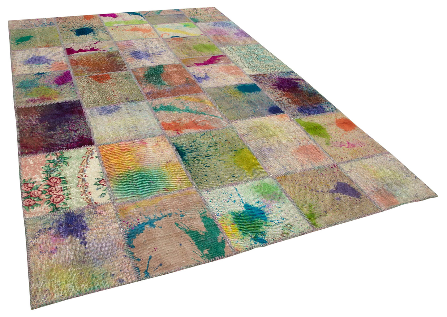 6x10 Multicolor Patchwork Rug - 31560