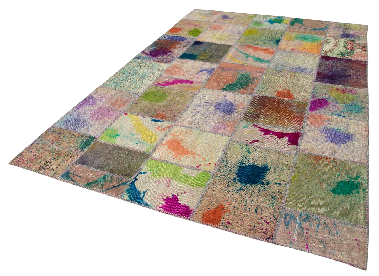 6x10 Multicolor Patchwork Rug - 31560