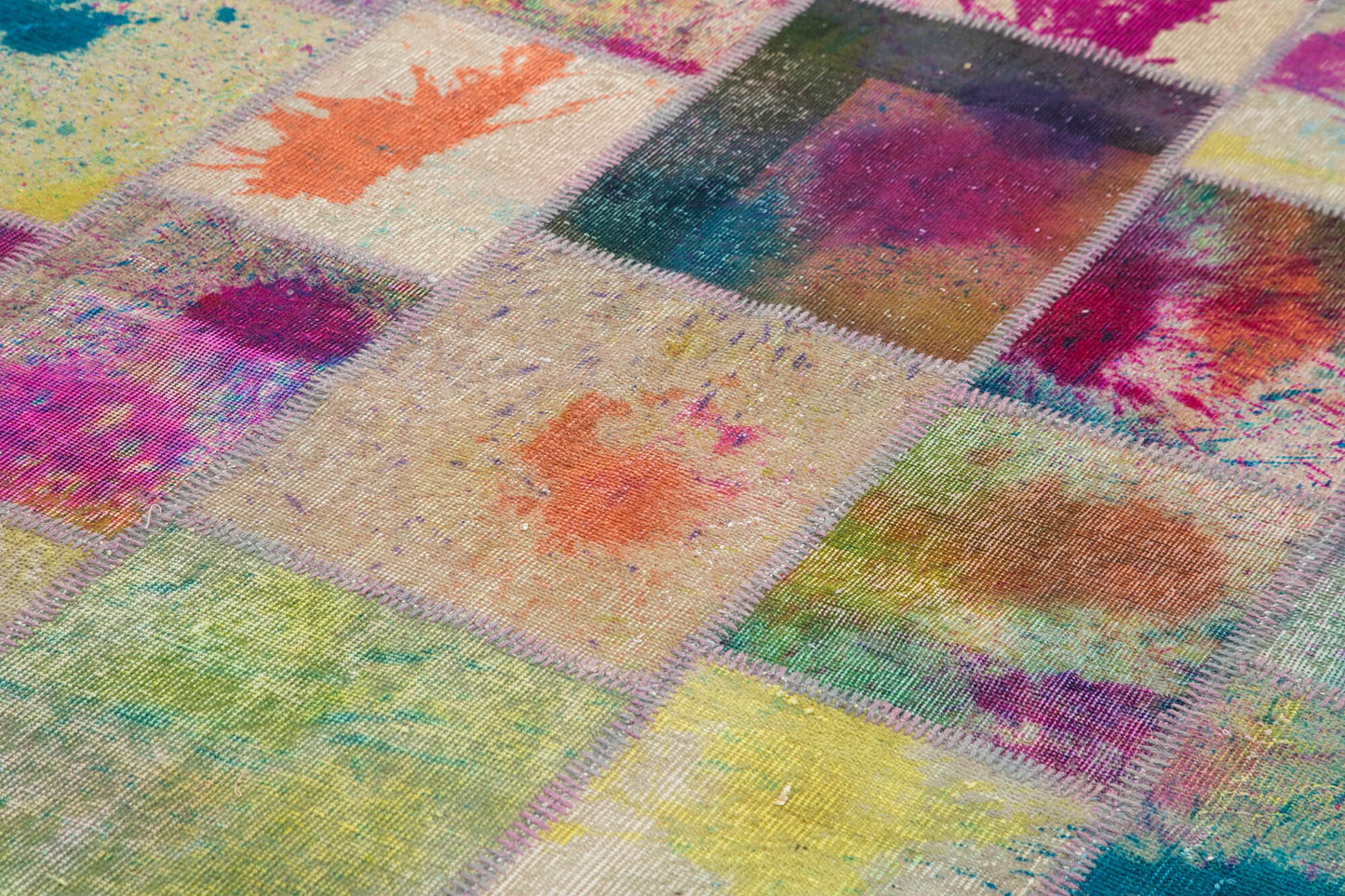 7x10 Multicolor Patchwork Rug - 31562