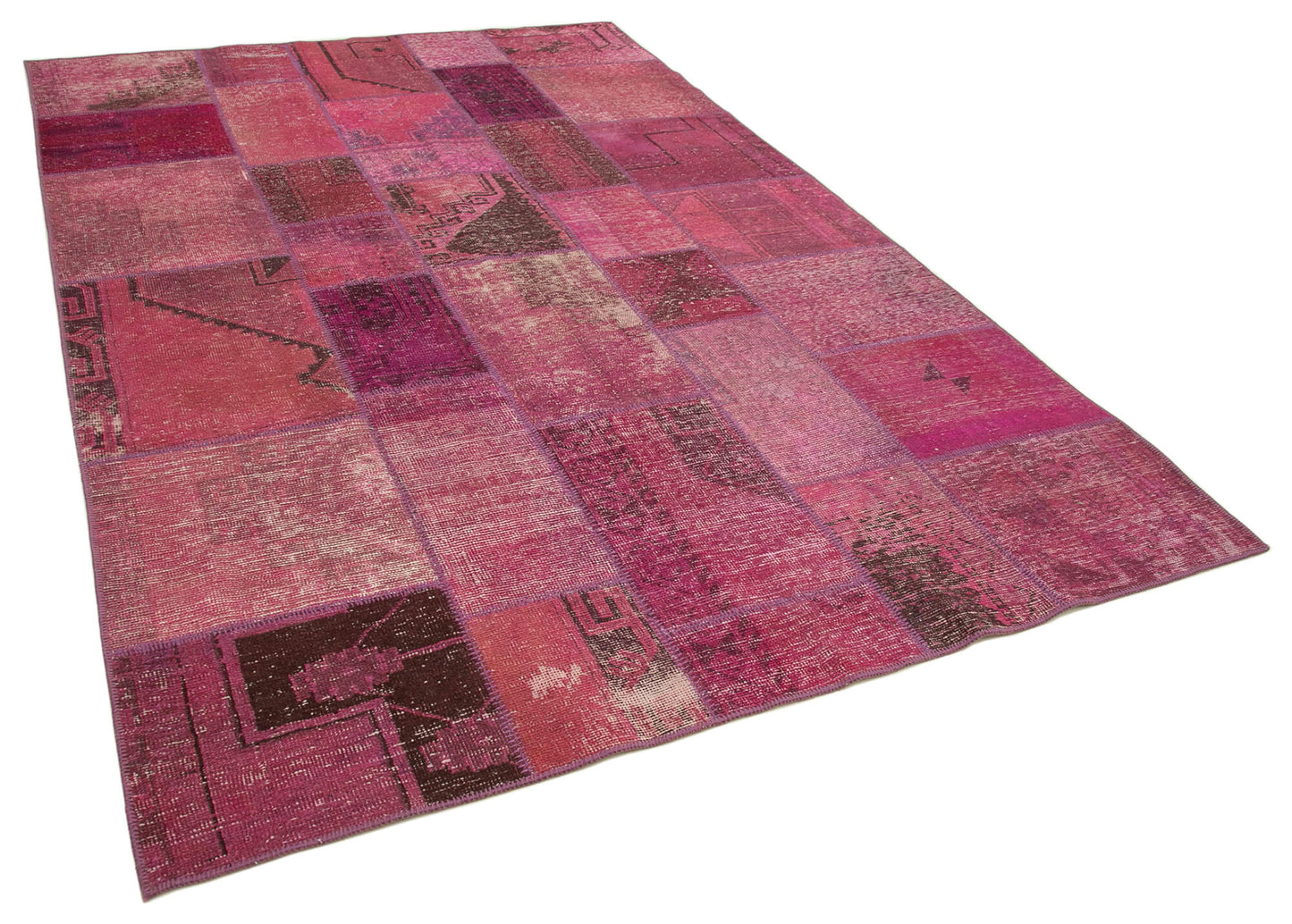 6x10 Pink Patchwork Rug - 31567