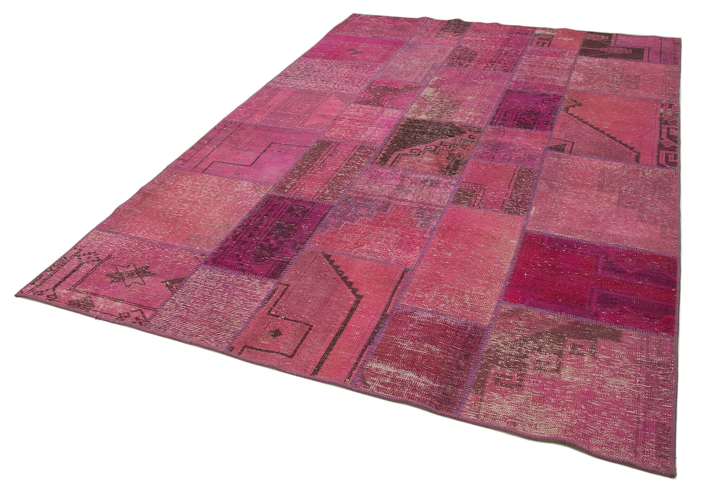6x10 Pink Patchwork Rug - 31567