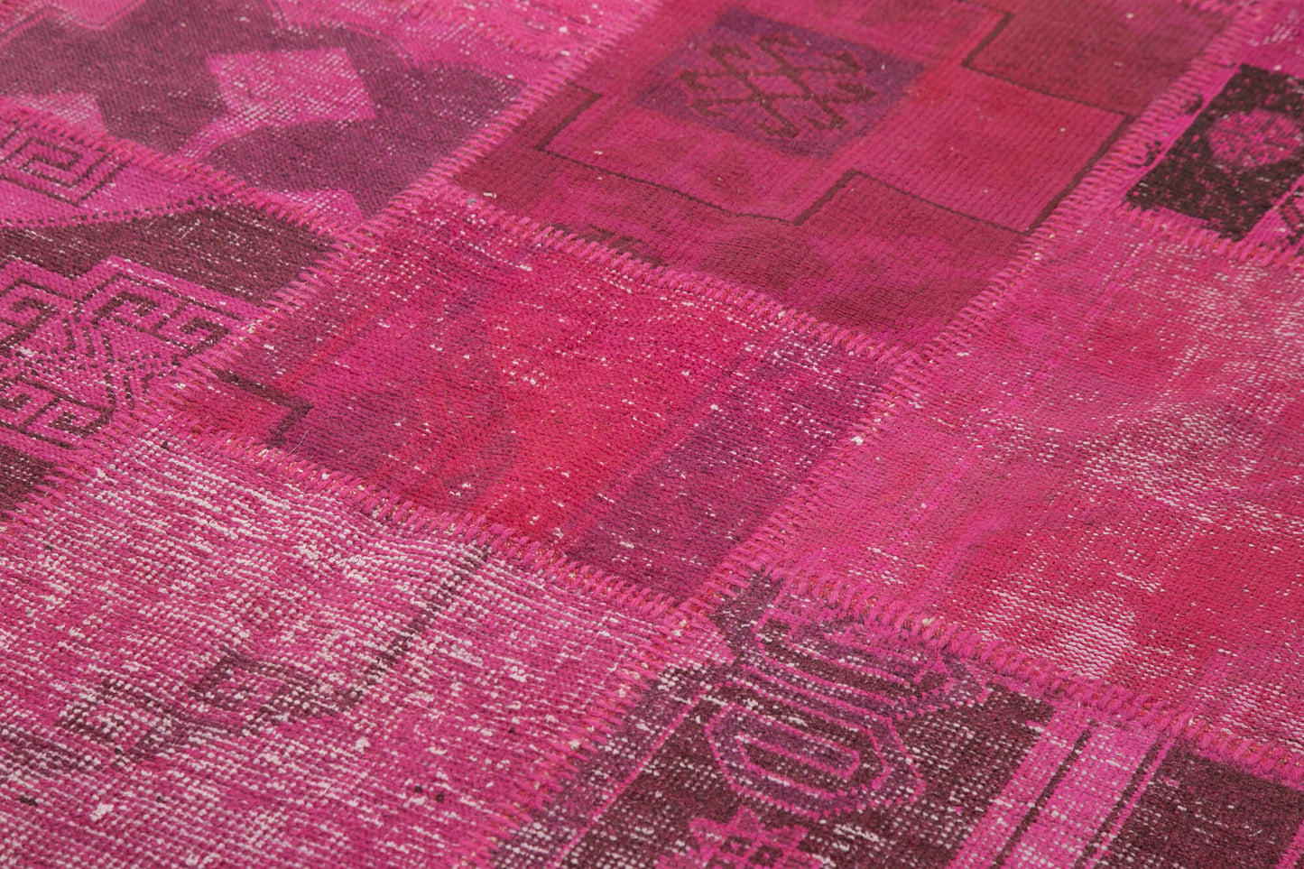 6x10 Pink Patchwork Rug - 31572