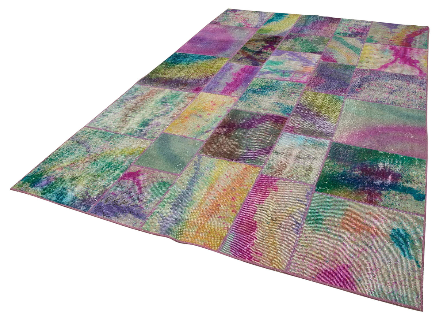 6x10 Multicolor Patchwork Rug - 31592