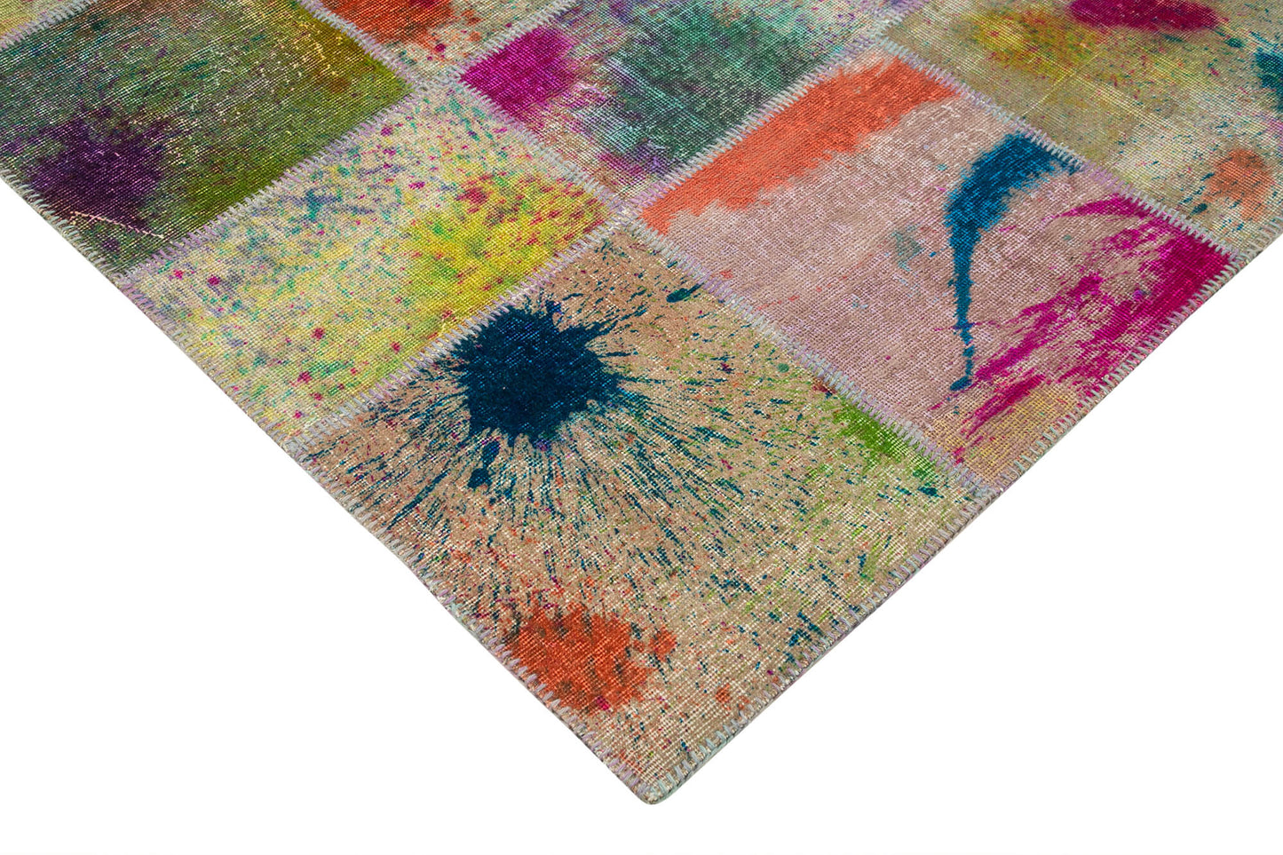 7x10 Multicolor Patchwork Rug - 31594
