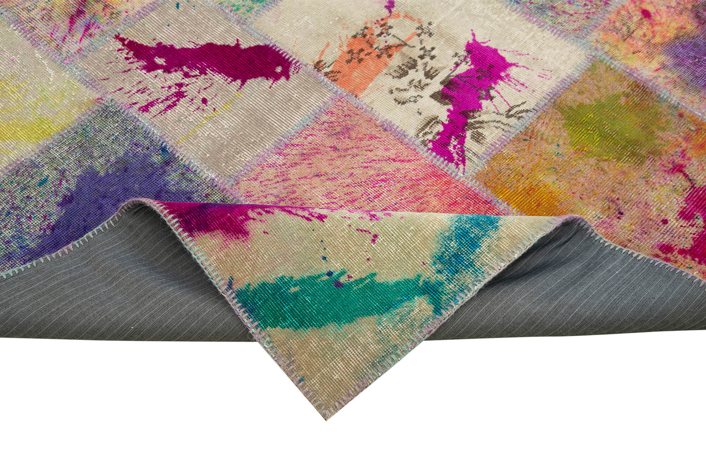 7x10 Multicolor Patchwork Rug - 31594