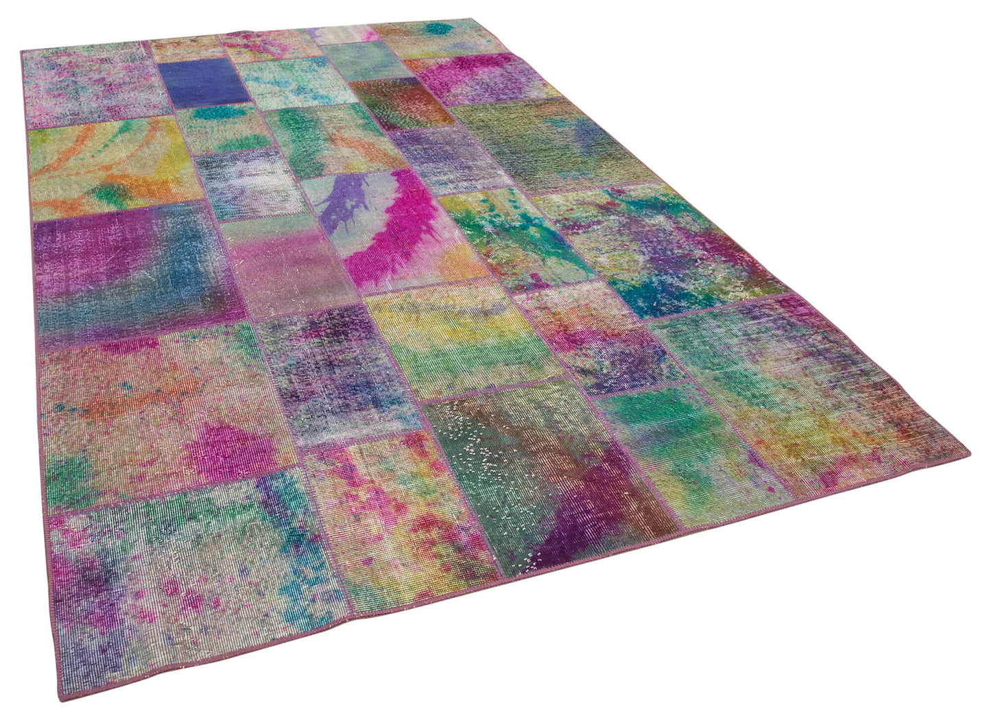 6x10 Multicolor Patchwork Rug - 31595