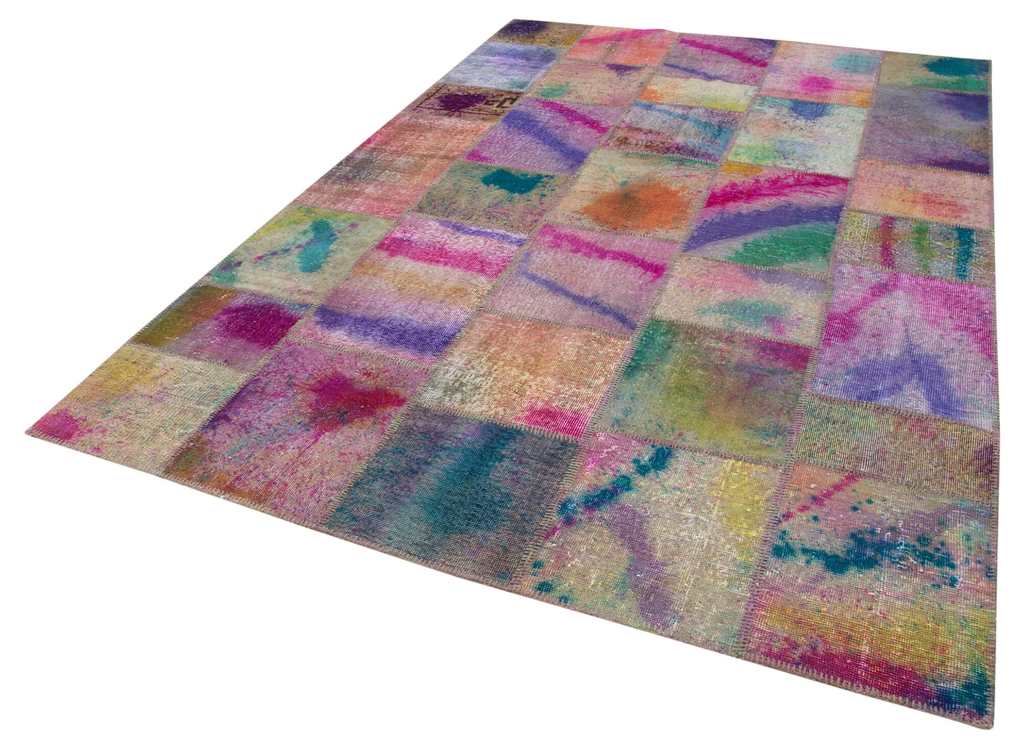 6x10 Multicolor Patchwork Rug - 31596