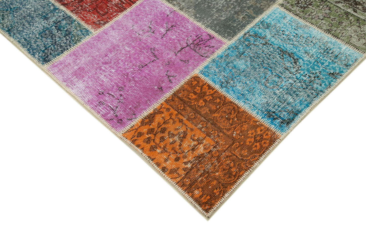 7x10 Multicolor Patchwork Rug - 31604