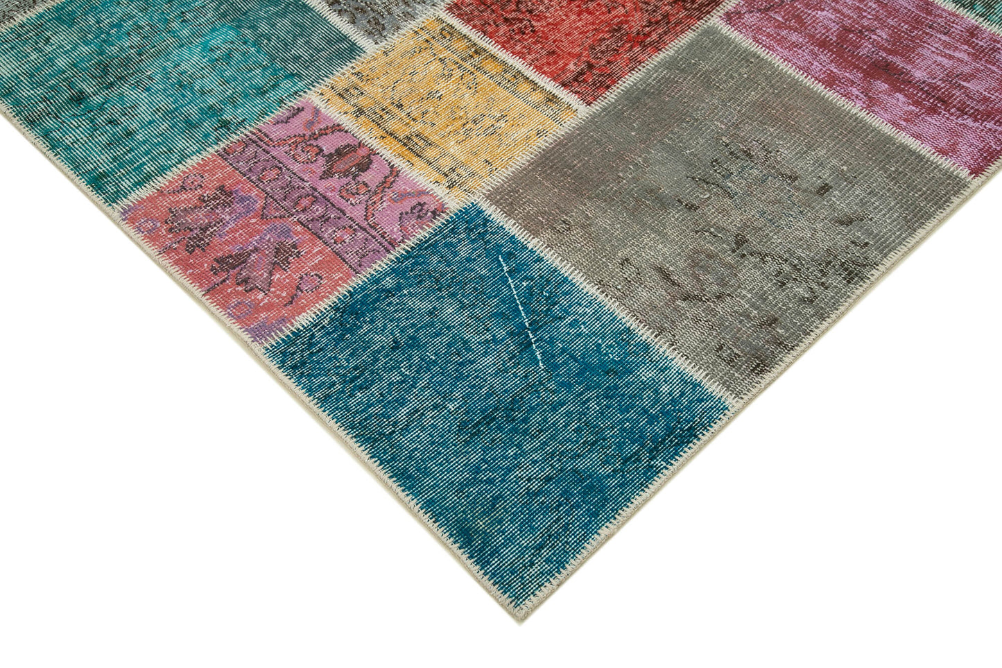 7x10 Multicolor Patchwork Rug - 31608