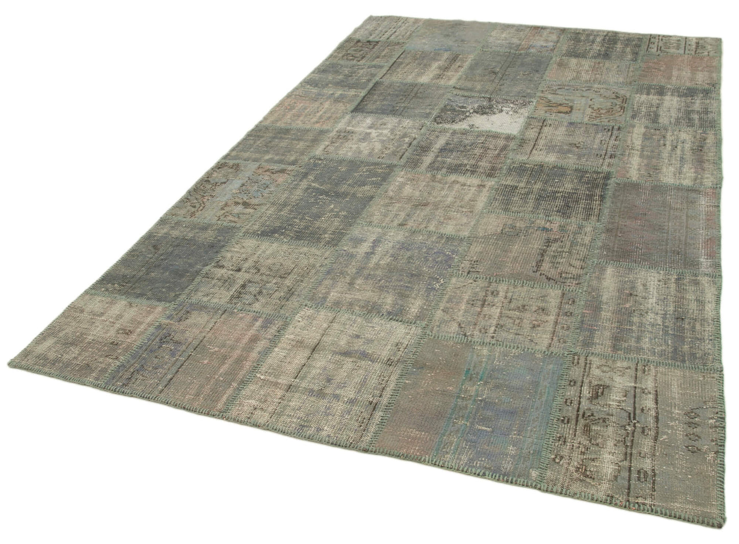 6x10 Grey Patchwork Rug - 31617