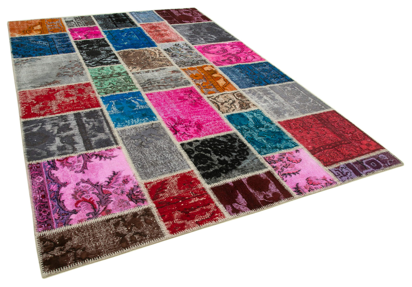 7x10 Multicolor Patchwork Rug - 31620