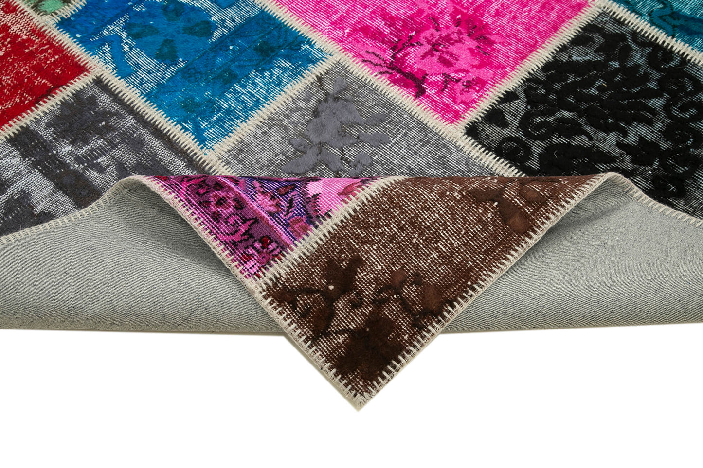 7x10 Multicolor Patchwork Rug - 31620