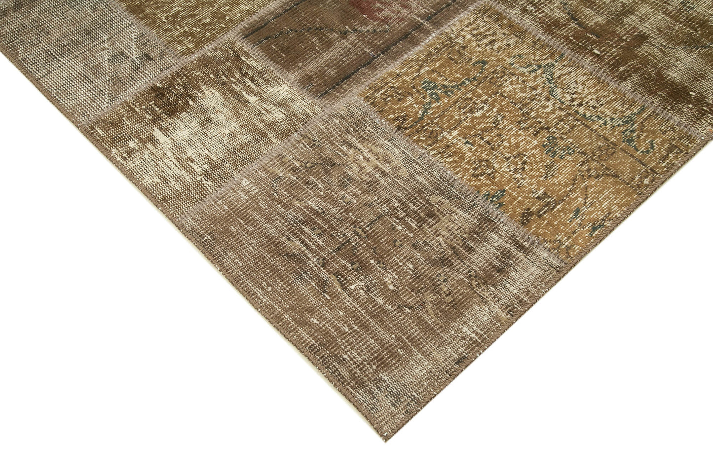 6x10 Brown Patchwork Rug - 31621