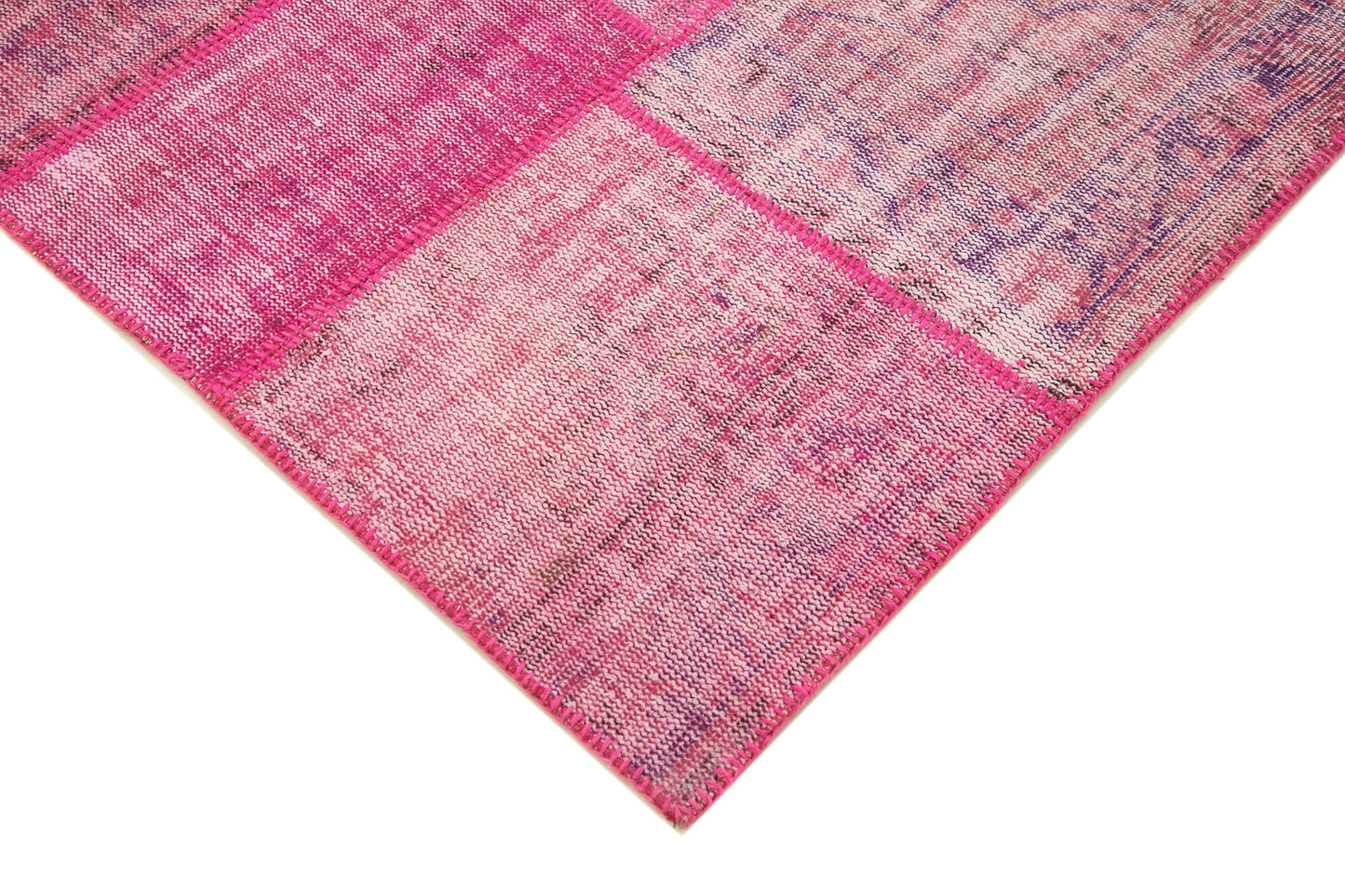 7x10 Pink Patchwork Rug - 31628