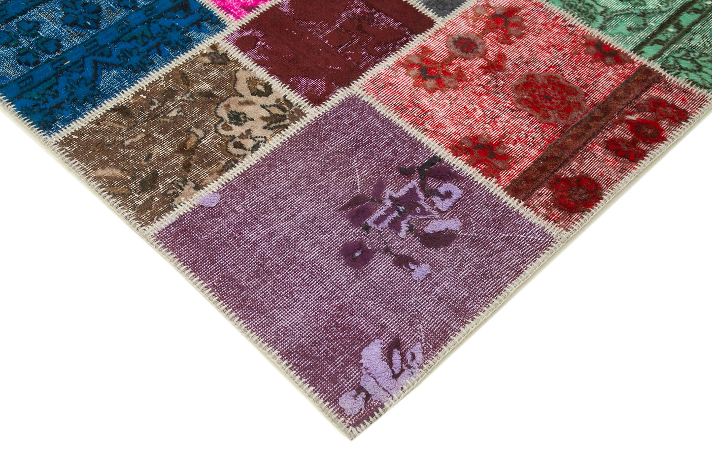 7x10 Multicolor Patchwork Rug - 31629