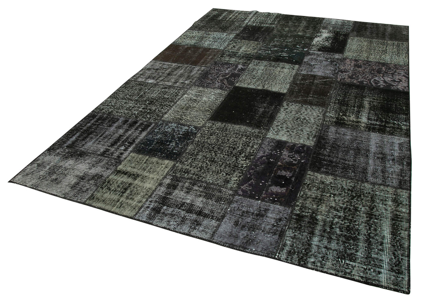 6x10 Black Patchwork Rug - 31663