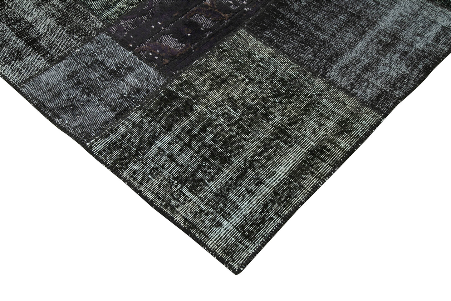 6x10 Black Patchwork Rug - 31663