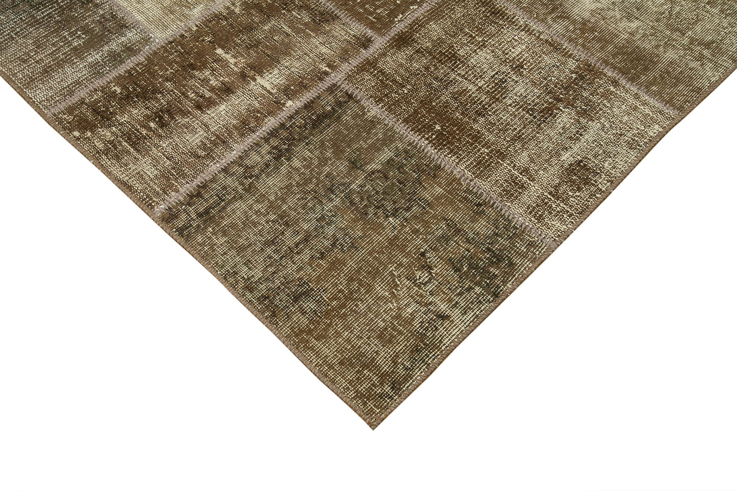 6x10 Brown Patchwork Rug - 31681