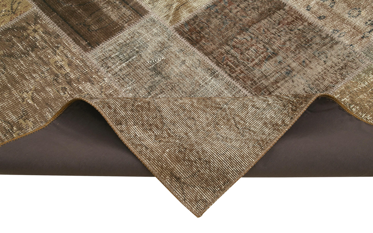 6x10 Brown Patchwork Rug - 31681