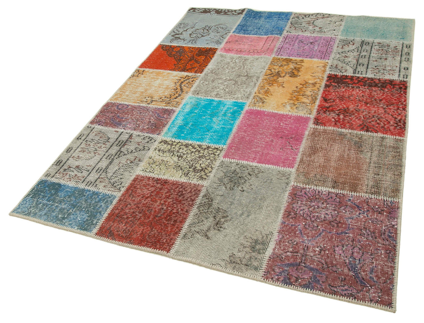 5x7 Multicolor Patchwork Rug - 31684