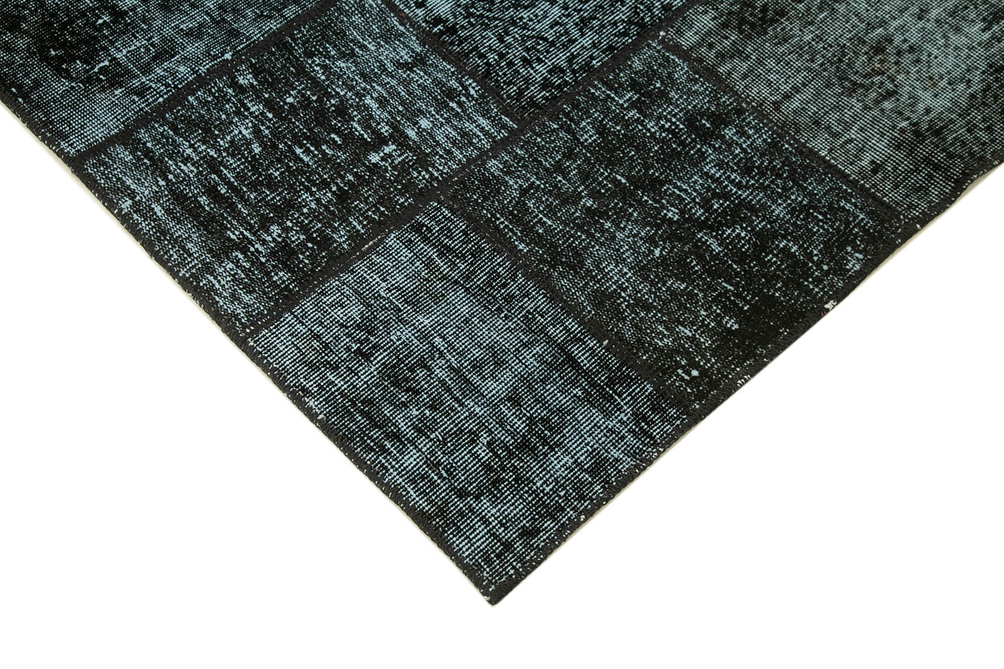 5x7 Black Patchwork Rug - 31709