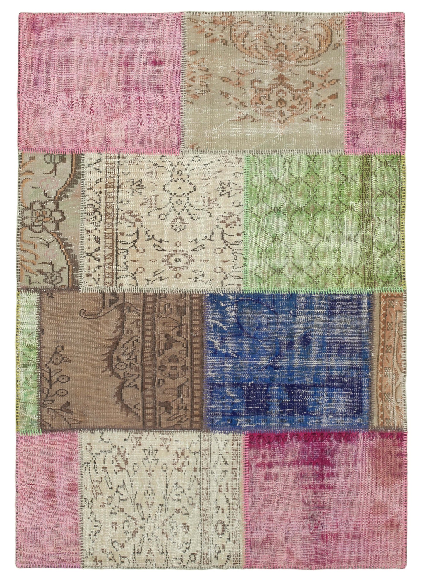 5x7 Multicolor Patchwork Rug - 31715