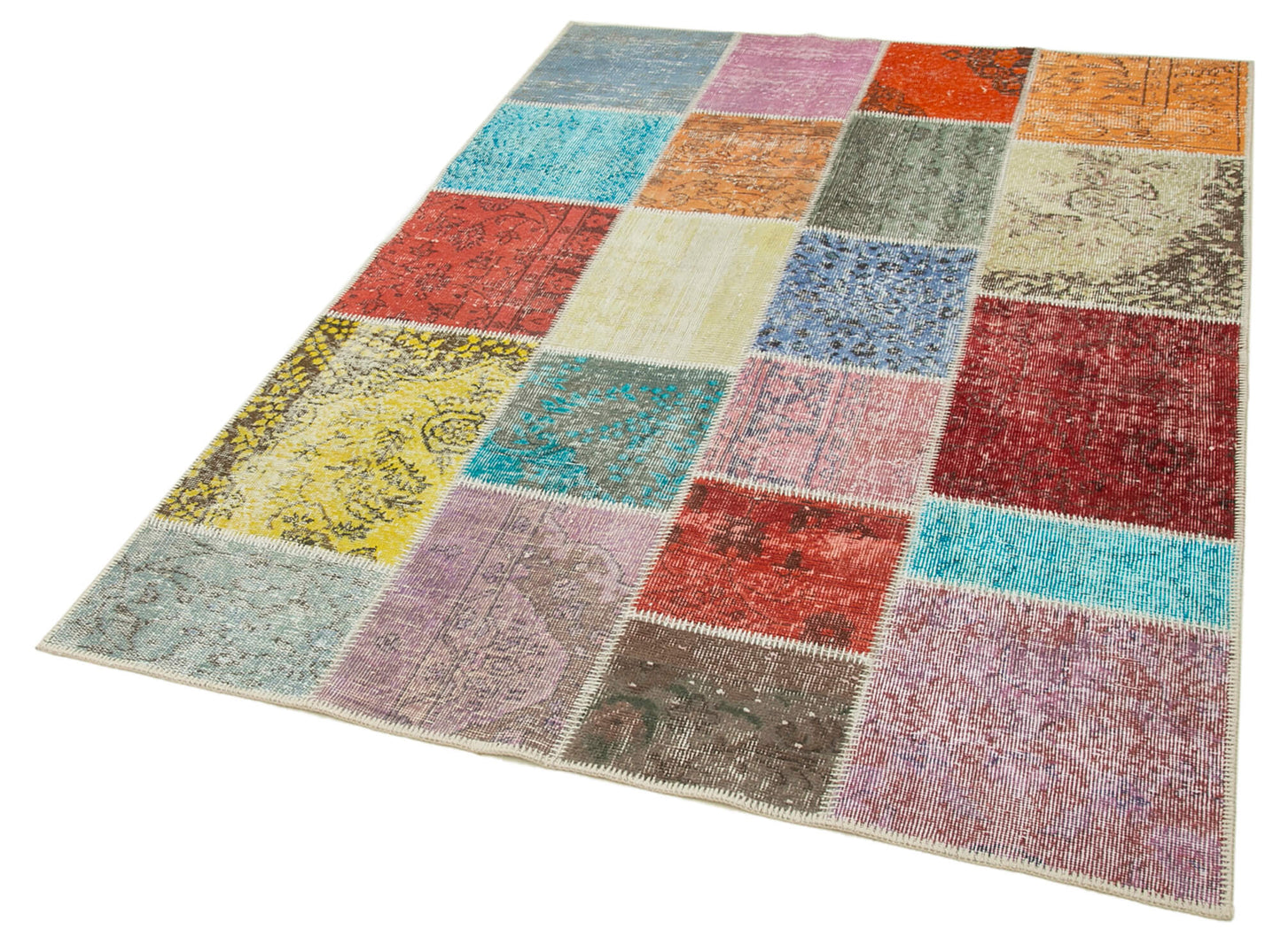 5x7 Multicolor Patchwork Rug - 31719