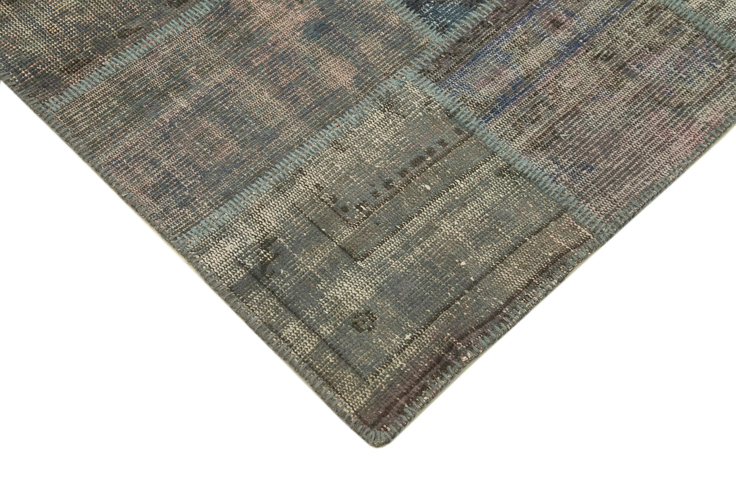 5x7 Grey Patchwork Rug - 31724