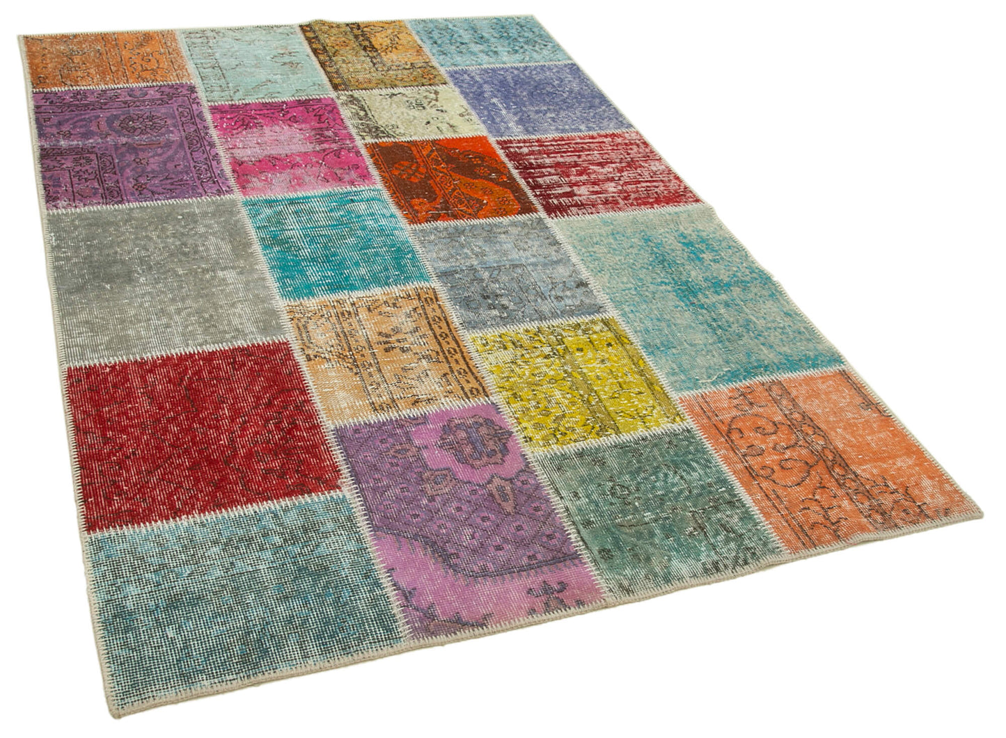 5x7 Multicolor Patchwork Rug - 31749