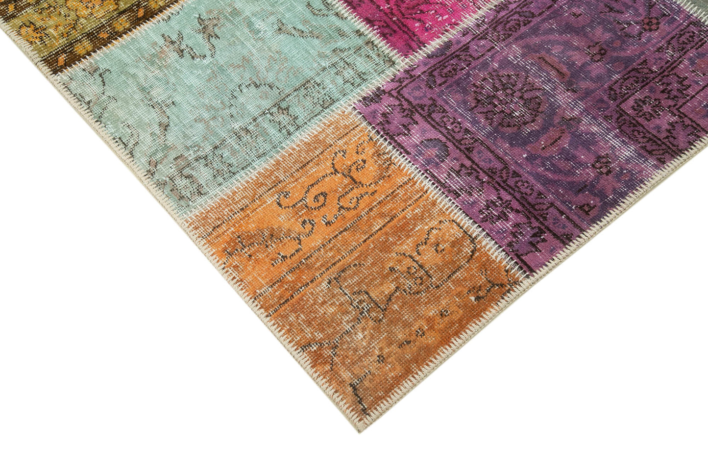5x7 Multicolor Patchwork Rug - 31749