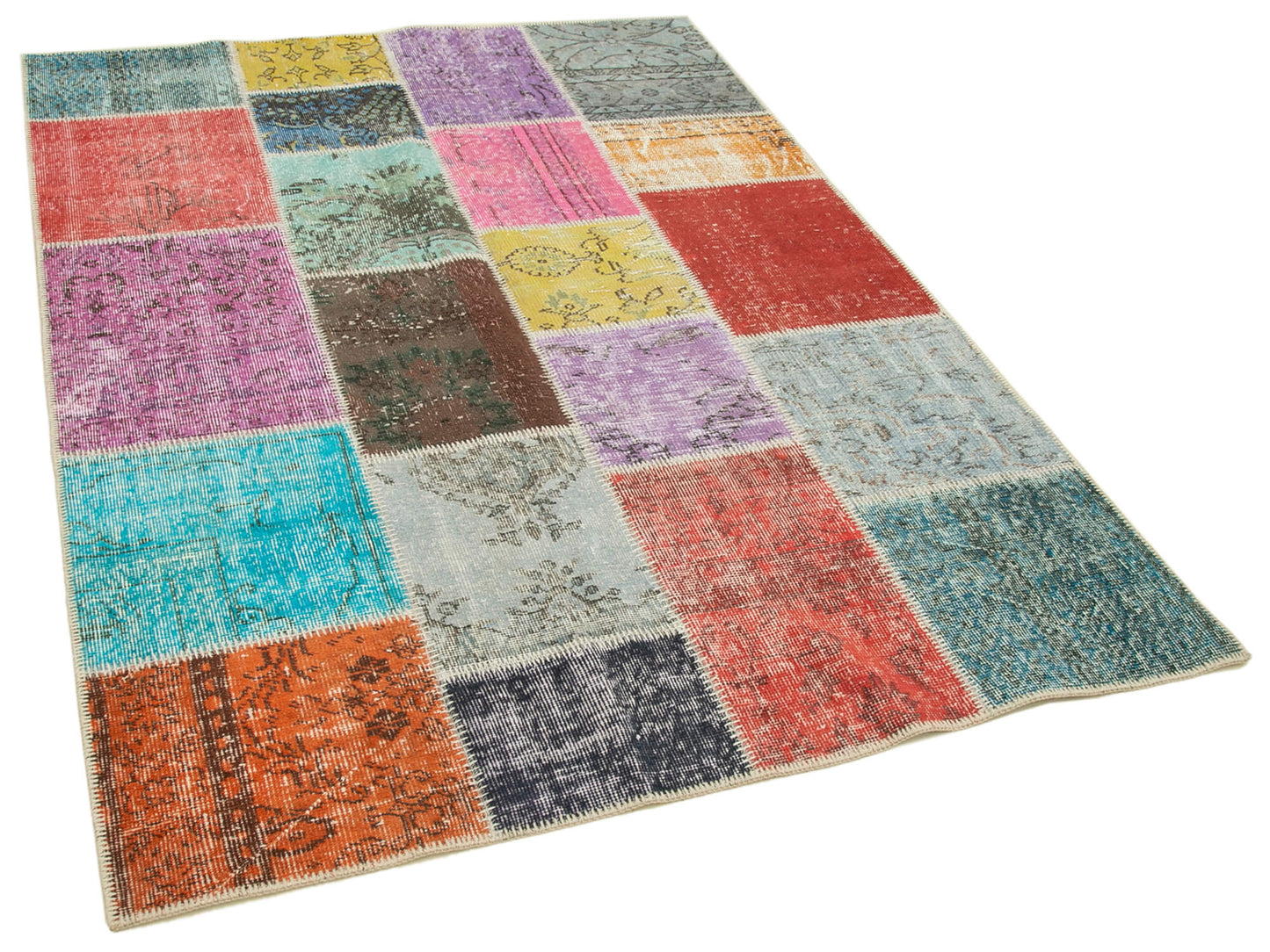 5x7 Multicolor Patchwork Rug - 31752