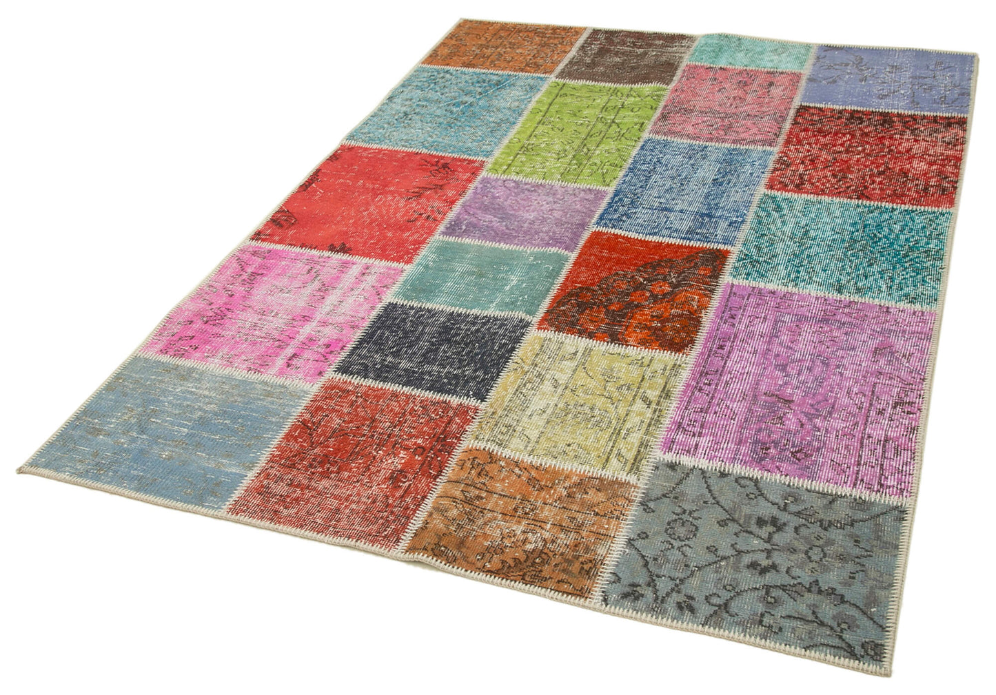 5x7 Multicolor Patchwork Rug - 31767