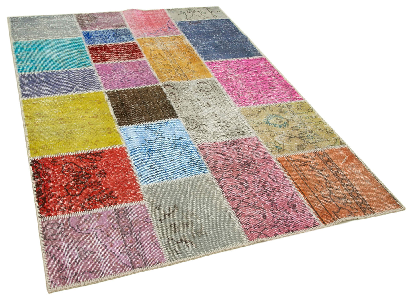 5x7 Multicolor Patchwork Rug - 31768