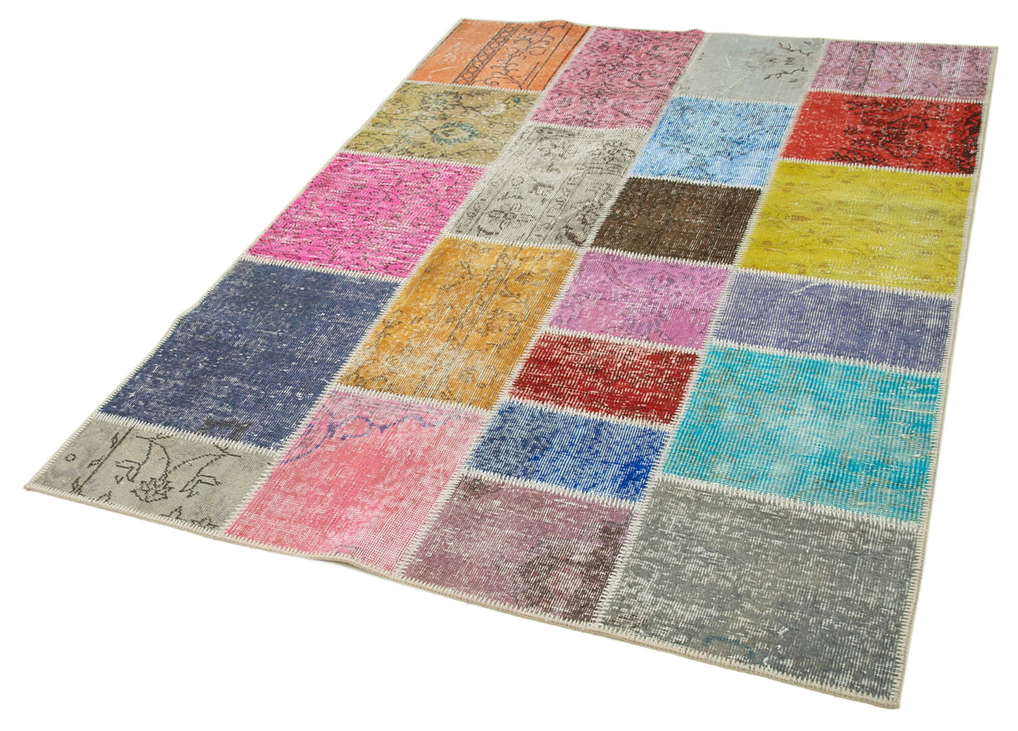 5x7 Multicolor Patchwork Rug - 31768