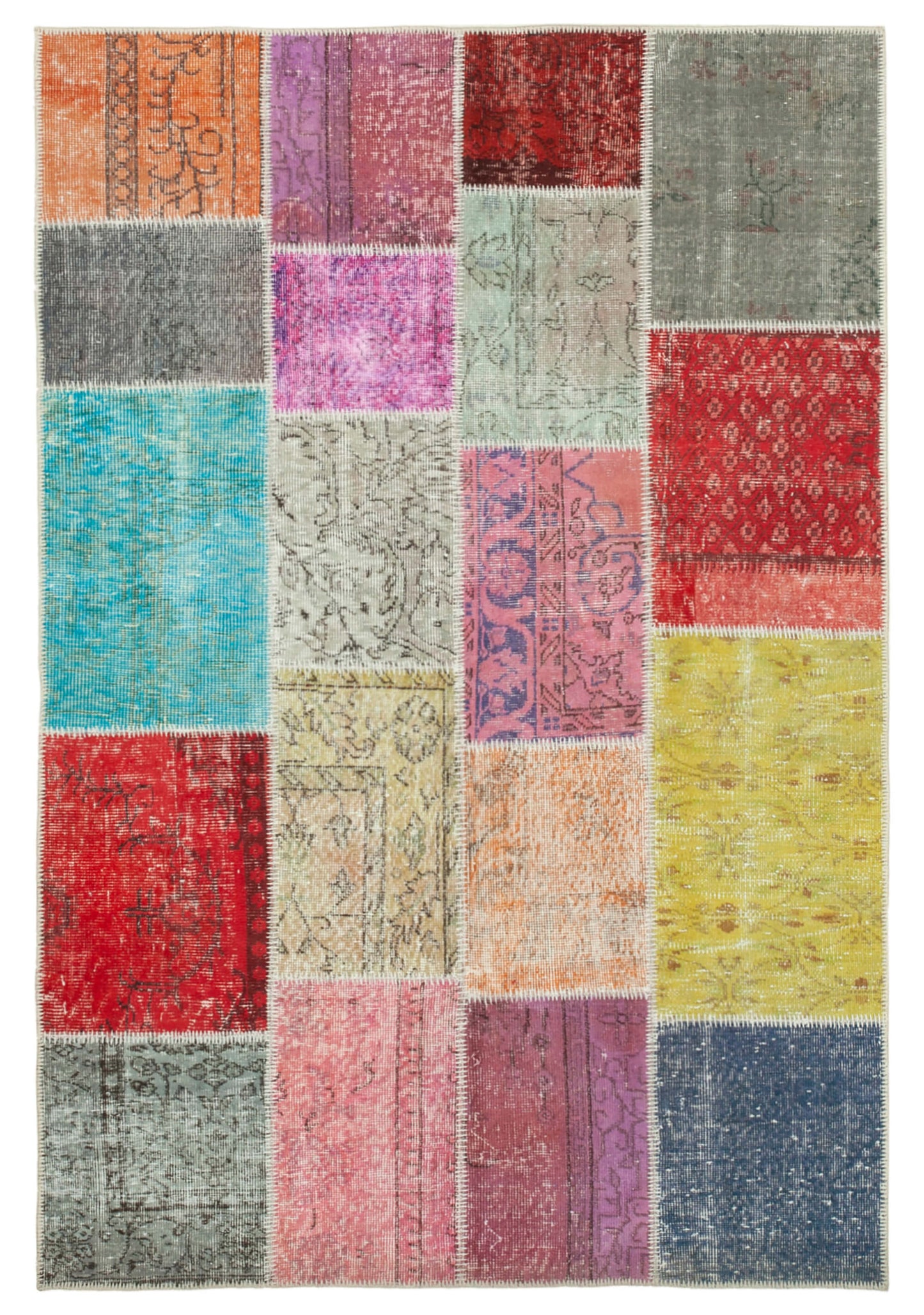 5x7 Multicolor Patchwork Rug - 31769