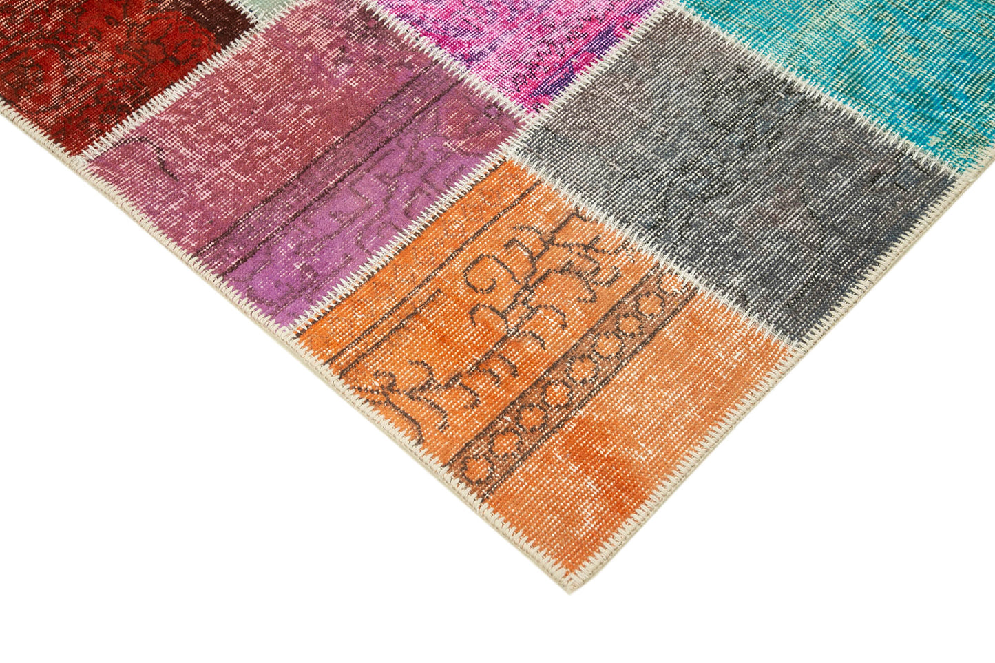5x7 Multicolor Patchwork Rug - 31769