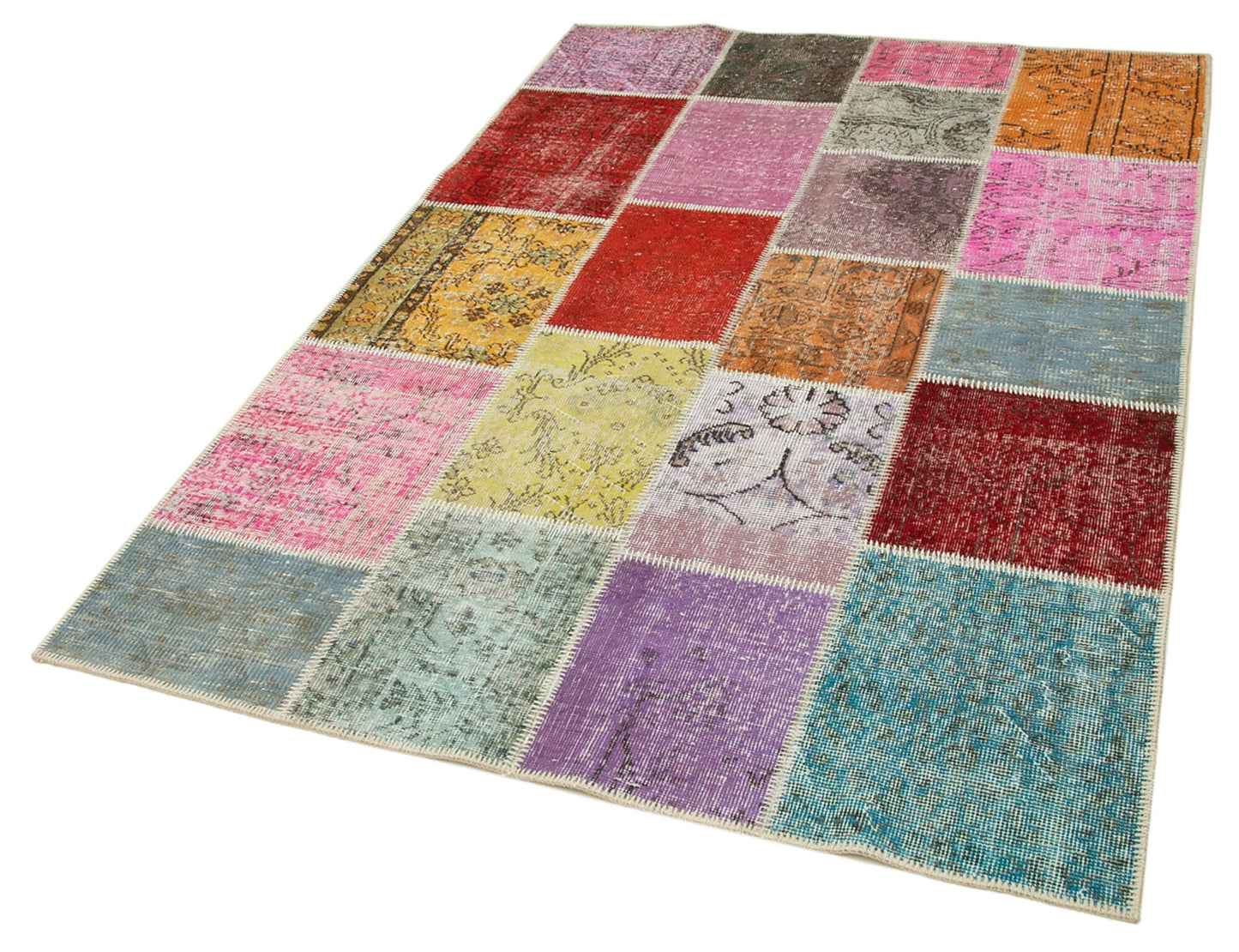 5x7 Multicolor Patchwork Rug - 31773
