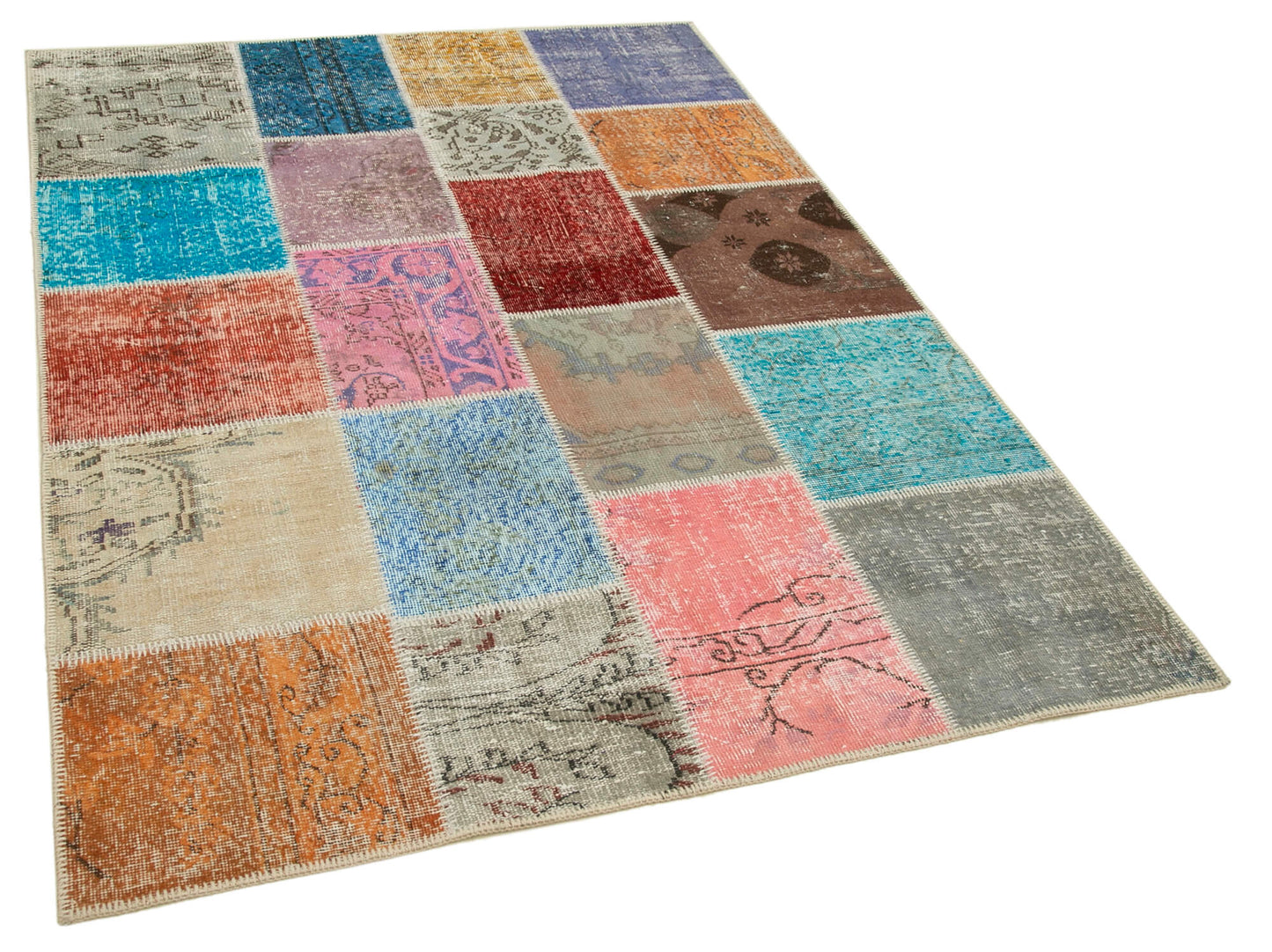 5x7 Multicolor Patchwork Rug - 31774
