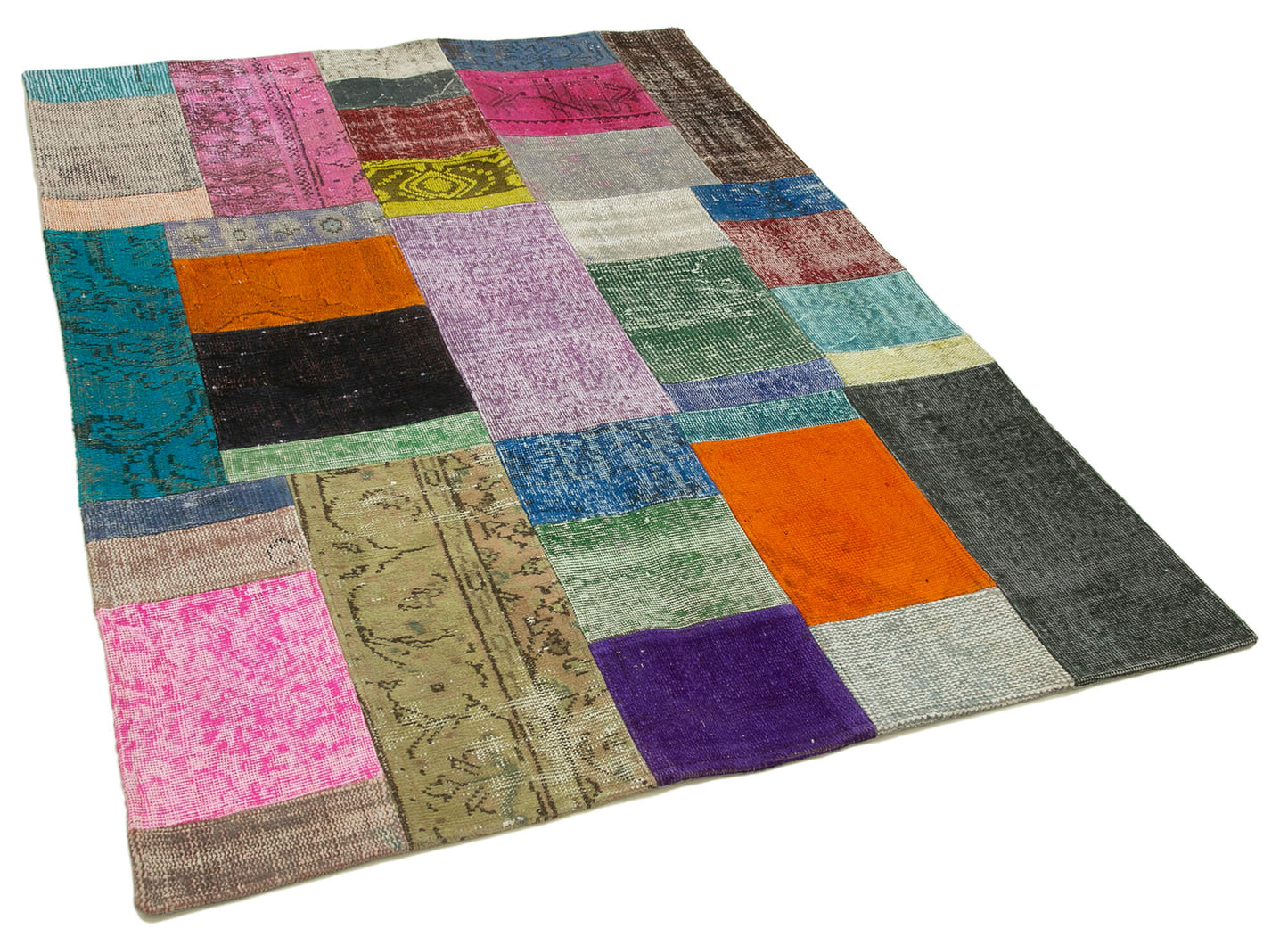 5x7 Multicolor Patchwork Rug - 31777