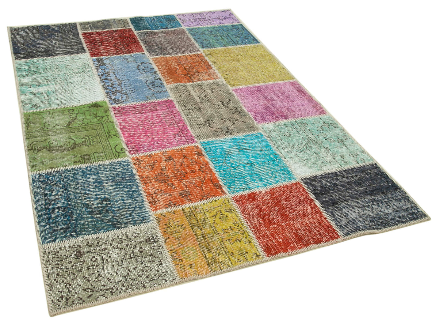 5x7 Multicolor Patchwork Rug - 31779