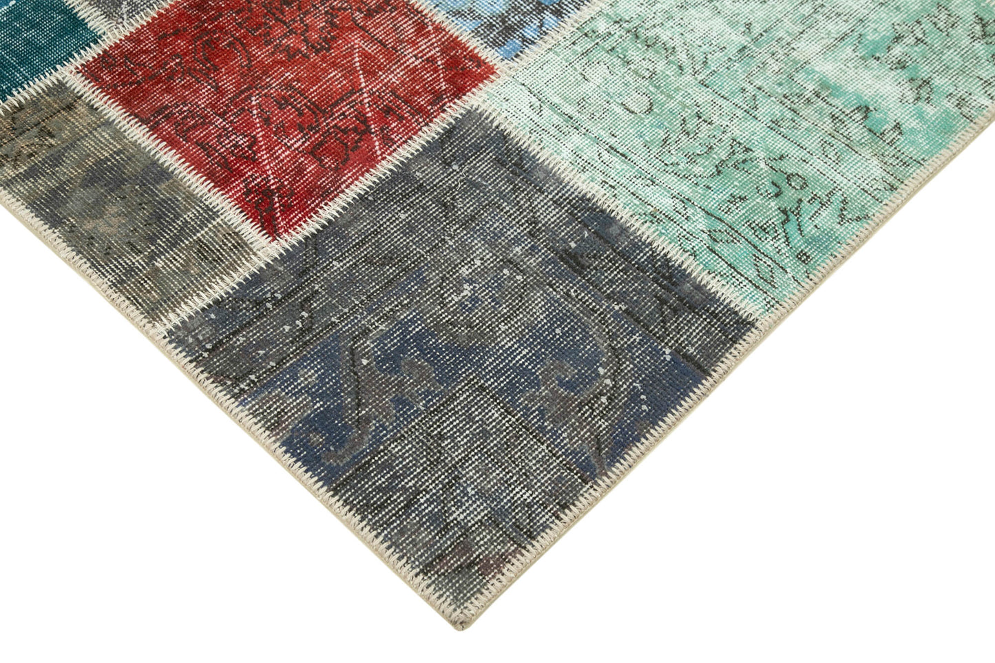 5x7 Multicolor Patchwork Rug - 31779