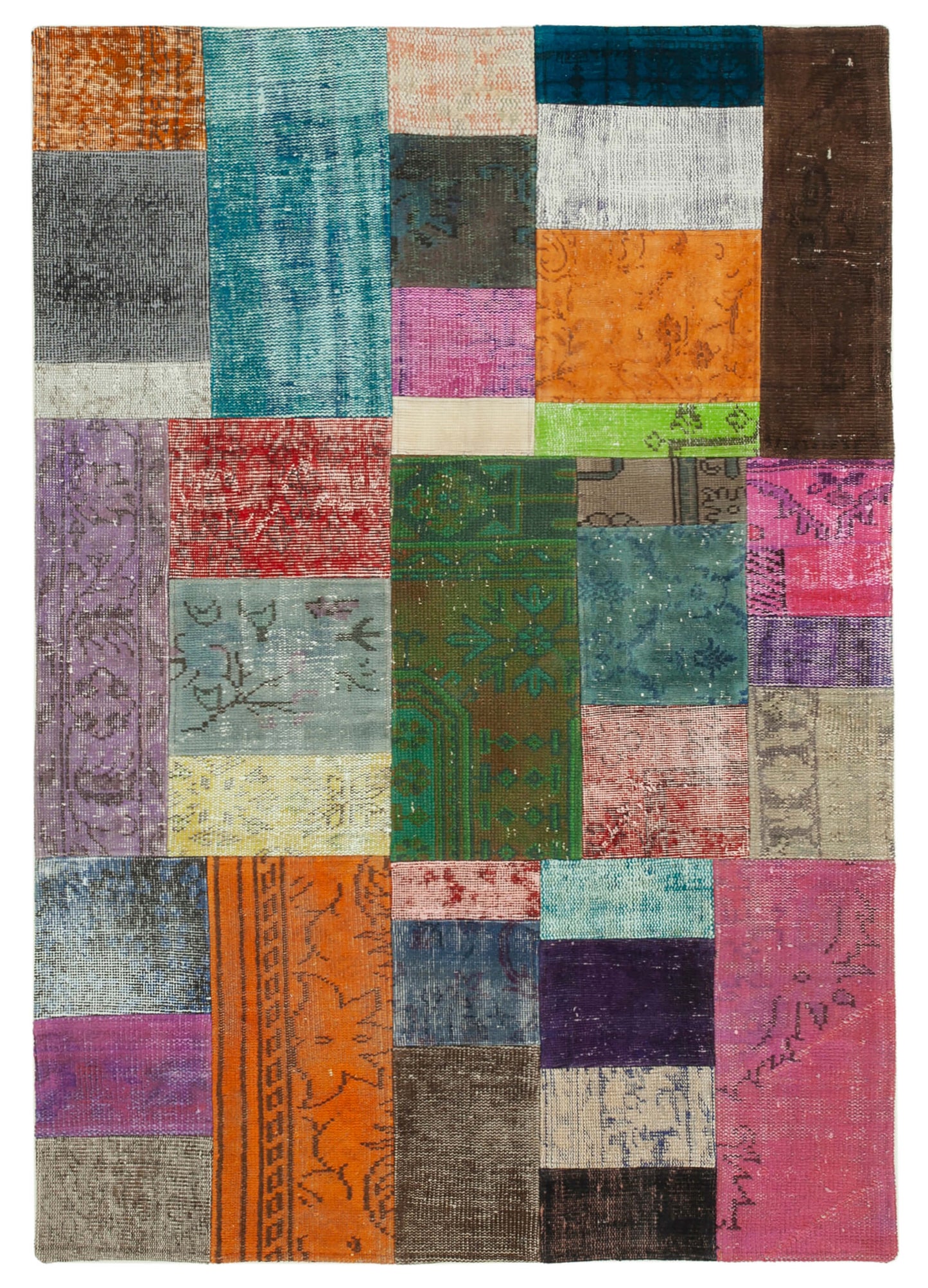 5x7 Multicolor Patchwork Rug - 31780