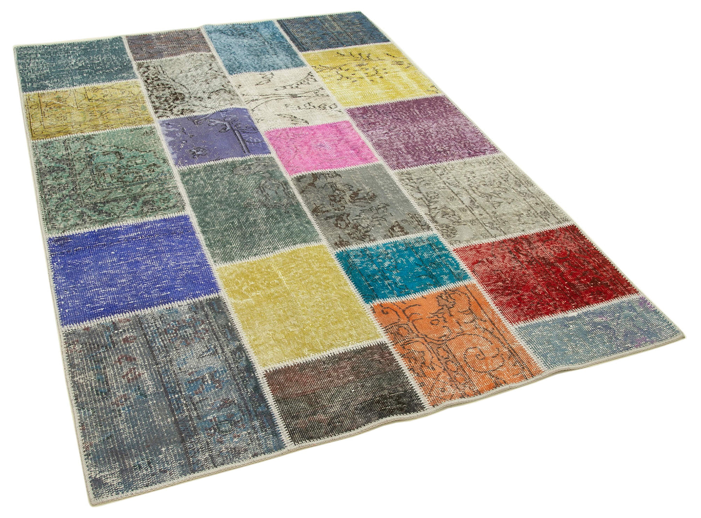 5x7 Multicolor Patchwork Rug - 31790