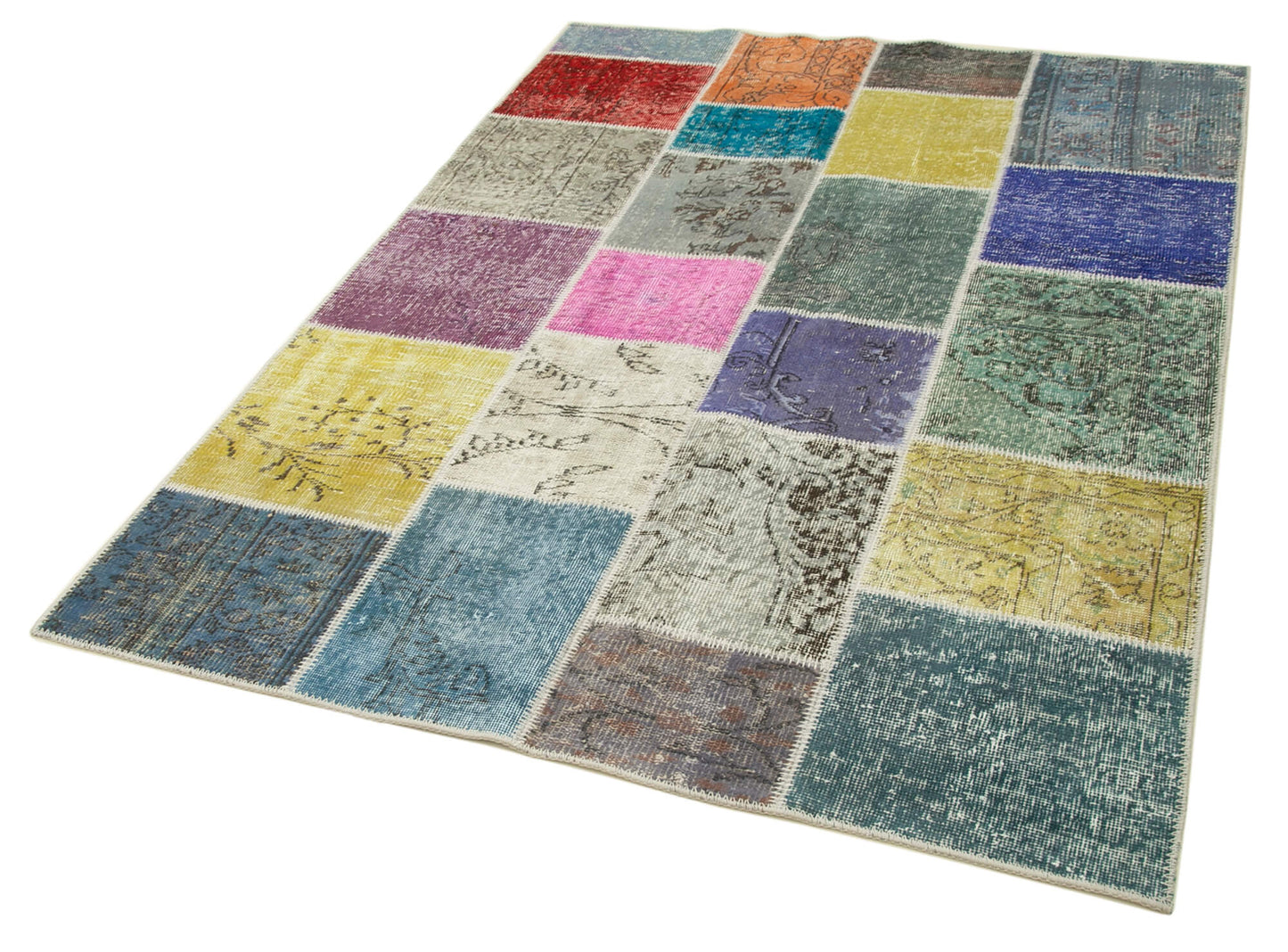 5x7 Multicolor Patchwork Rug - 31790