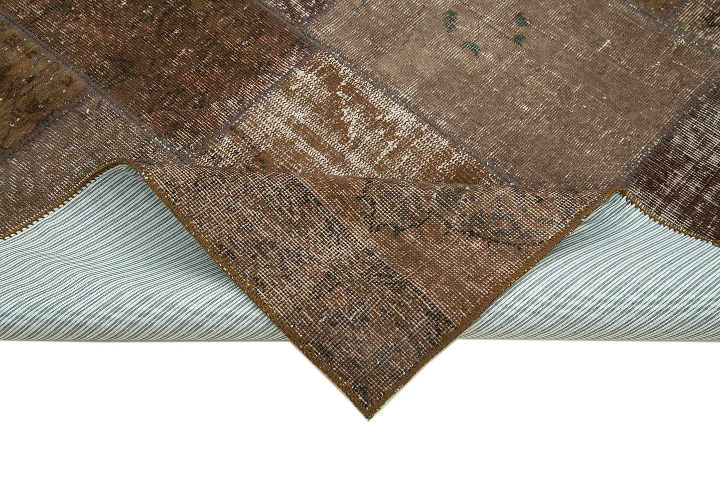 6x8 Brown Patchwork Rug - 31809