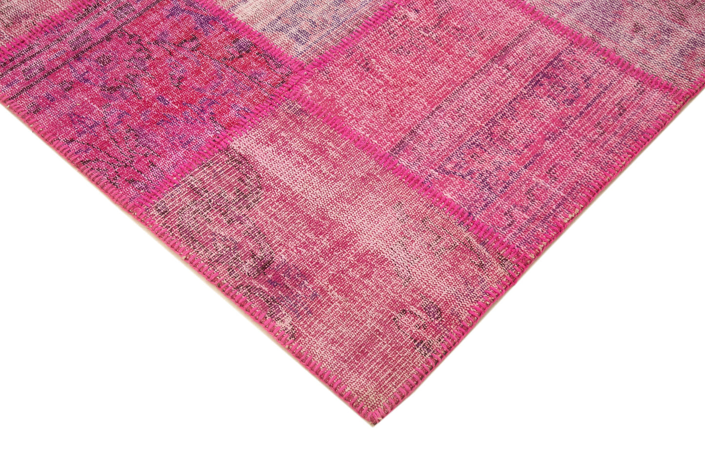 6x8 Pink Patchwork Rug - 31811