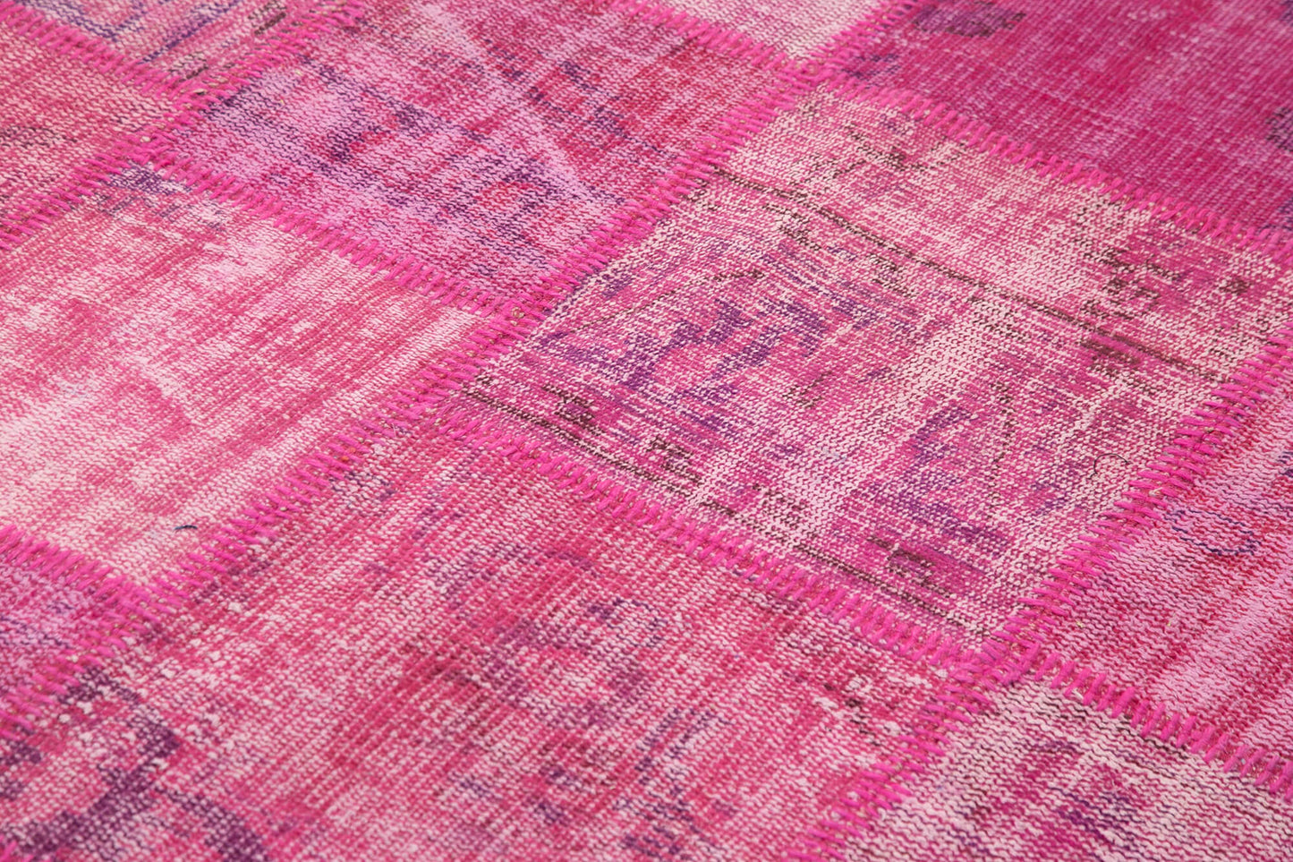 6x8 Pink Patchwork Rug - 31811
