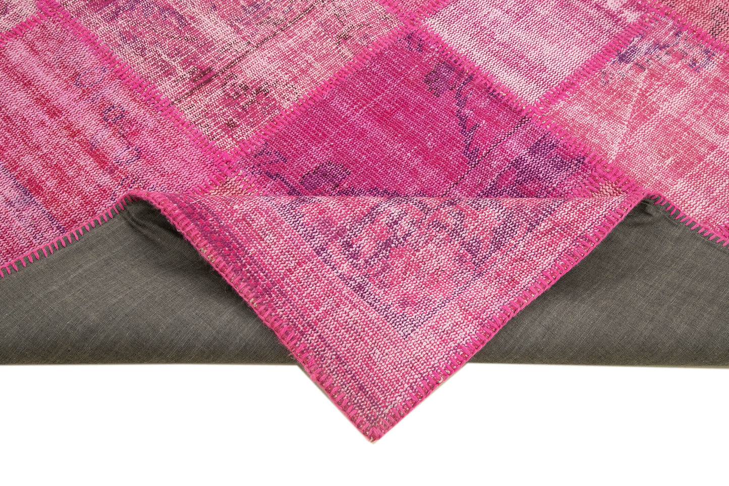 6x8 Pink Patchwork Rug - 31811