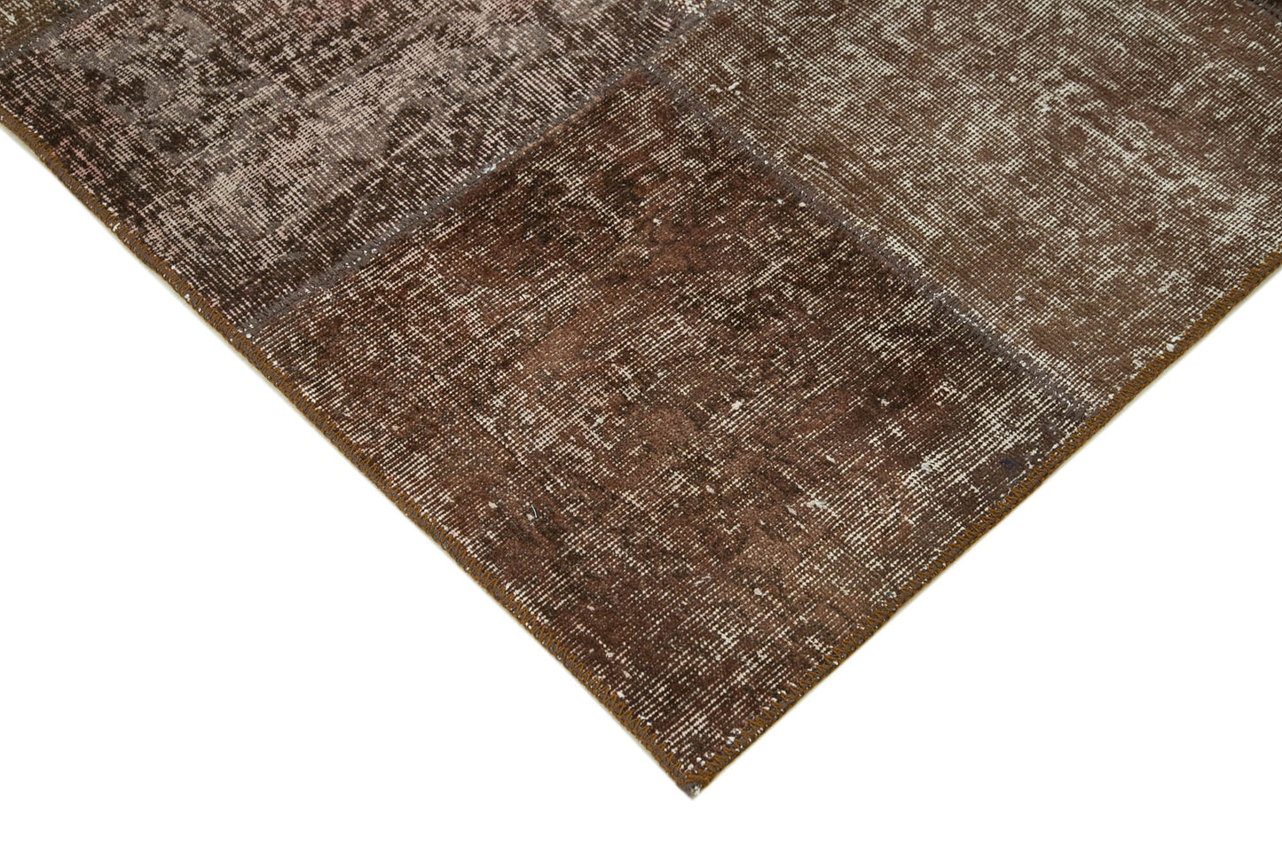 6x8 Brown Patchwork Rug - 31812
