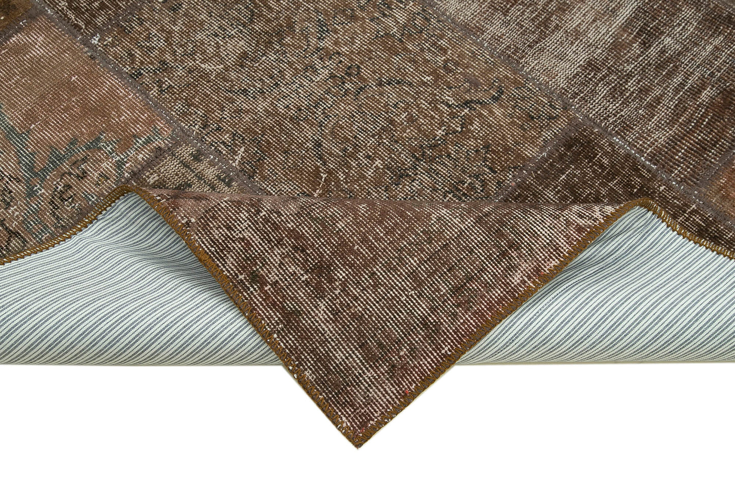 6x8 Brown Patchwork Rug - 31812